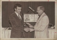 Award given to Marvin Maar.