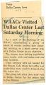 WAACs visited Dallas Center last Saturday morning