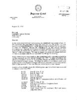 006. Correspondence between Supreme Court Subcommittee on Rules of Practice and Procedure and Legislative Service Bureau on the progress of the proposed reformatting of the Iowa Court Rules.  