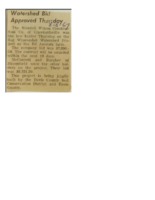 1967 - Watershed Bid Approved