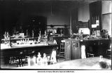 Botanical Laboratory, north room, Old Science Hall, The University of Iowa, 1900s