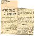 Award Drake $63,250 rent