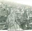 Spectators at Iowa-Michigan football game, The University of Iowa, October 20, 1951