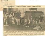 University coeds learn about life in WAC