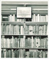 Anna Lalor Burdick alcove in the Shambaugh Heritage Library, the University of Iowa, 1970s?