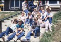 Children on stairs