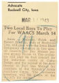 Two local boys to play for WAACS March 14