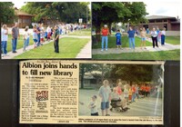 June 30, 2007 Article and photo of book pass to new library