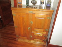 035. Antique Oak Ice Box