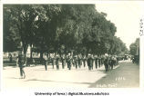 Marching band during Commencement Week, The University of Iowa, June 1916
