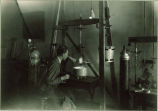 Student in Physics laboratory, The University of Iowa, 1920s