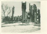 Ruins of Medical Building after the fire, the University of Iowa, March 1901