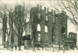 Medical Building after the fire, the University of Iowa, circa 1901