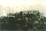 University choir performing in Old Music Building, The University of Iowa, 1930