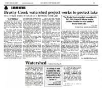 Brushy Creek Watershed Project Works To Protect Lake