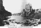 Huronian, showing erosion in the Palisades State Park on Split Rock Creek, Garretson, S. D., late 1890s or early 1900s