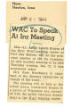 WAC to speak at IRA meeting
