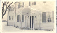 White House front before addition in winter