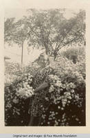 Leona Taylor by flowers