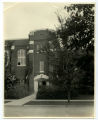 State Gymnasium front (north) entrance on the west end of the building, 1923