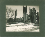 Ruins of Medical Building after the fire, the University of Iowa, March 1901