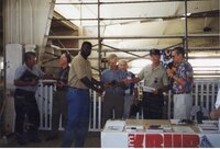 1998  Harold Linder stands holding a plaque as the winner of the first Gary Wagner Memorial Stewardship Award