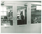 View of Special Collections from the corridor of Main Library, the University of Iowa, 1970