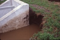 Alfred Parcel structure site after heavy rain damage.