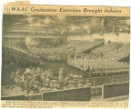 WAAC graduation exercises brought indoors