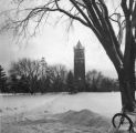 Campanile in winter, 1952