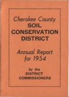 Cherokee County Soil Conservation District Annual Report - 1954