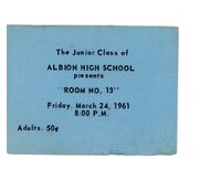 1961 AHS Play Ticket