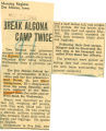 Break Algona camp twice