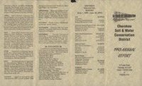 Cherokee County Soil Conservation District Annual Report - 1993