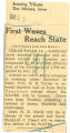 First Waves reach state