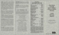 Cherokee County Soil Conservation District Annual Report - 1994