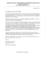 Letter To Senator Harkin From Webster SWCD