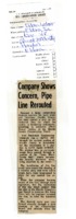 Company shows concern, pipe line rerouted. 