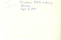Erickson Public Library <br /><br />
