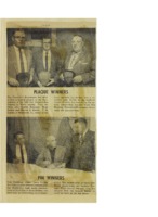 1960 Plaque and pin winners 