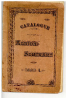 1883-4 Albion Seminary Catalogue