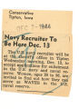 Navy recruiter to be here December 13