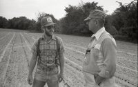 Man with hat, sunglasses, and beard in grassy field
