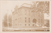 003. Postcard showing the Fairfield, Iowa Public Library in 1912