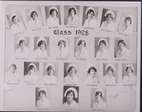 1901 - 1998 Nursing school class photos by year