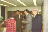 Reception with Dr. John Martin at the Rare Book Room, the University of Iowa, Mar. 31, 1989
