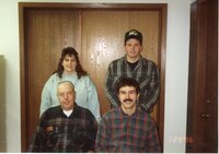 1996  Office Staff members - front - John Horan and Mike Lewitke. In the back are Jamie Fair and Drew DeLang
