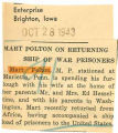 Mart Polton on returning ship of war prisoners
