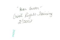 Civil Rights training, 2003