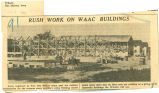Rush work on WAAC buildings